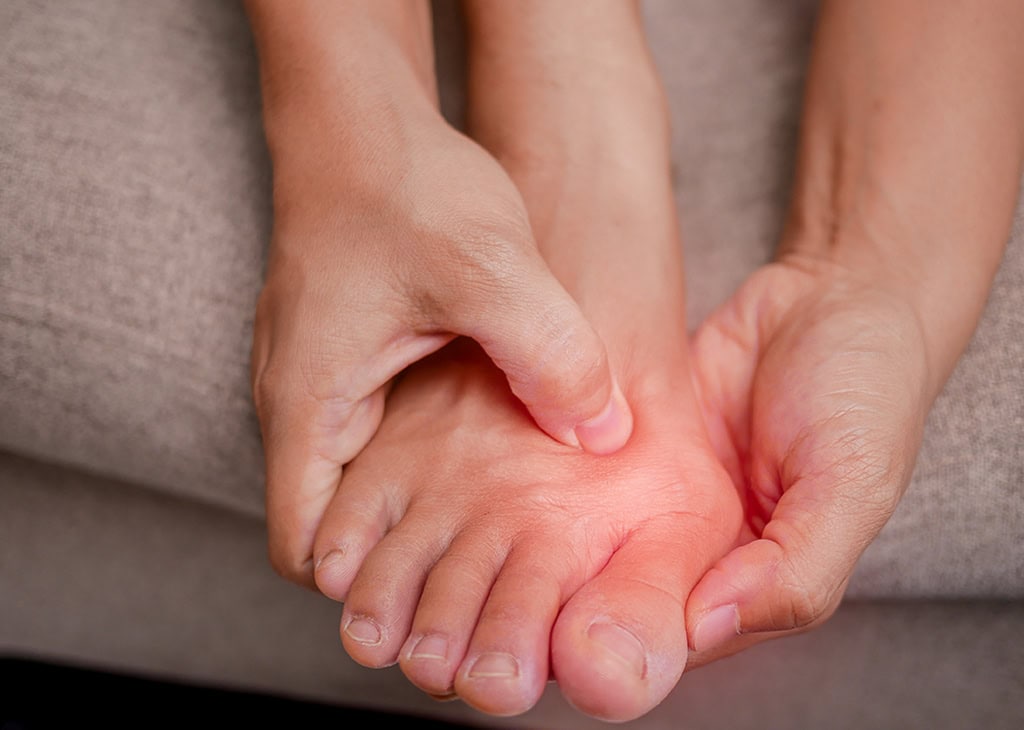 pain point on a foot